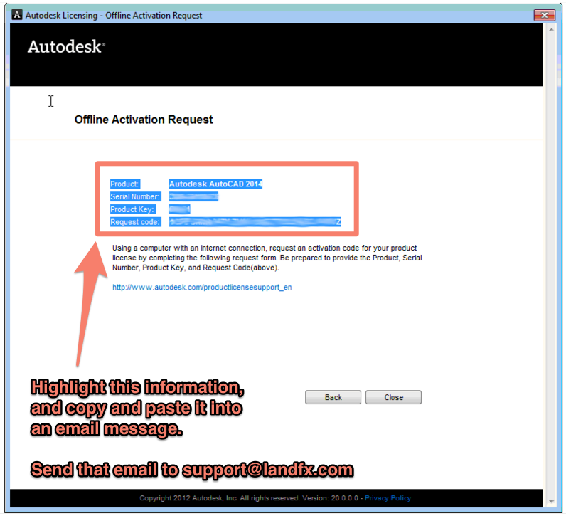 autodesk autocad 2014 activation code